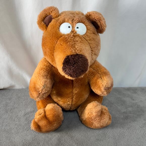 VTG Boynton Zoominary Gustave Flaubert Teddy Bear Stuffed Plush 11" Eye Damage - Picture 1 of 7